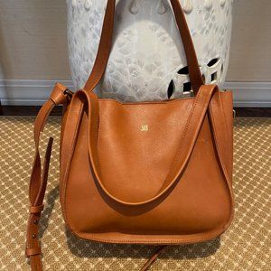 Madewell Brown Leather Top Handle Crossbody Handbag